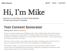 Tablet Screenshot of mikeselander.com